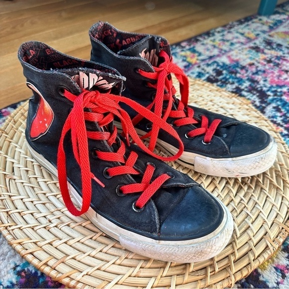 Converse Chuck Taylor Black Sabboth Bloody Sabboth High Top Sneakers - Picture 2 of 9